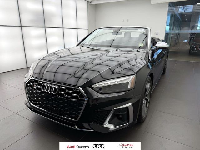 Mythos Black Metallic/Black Roof 2023 Audi S5 Convertible All-Wheel Drive 8-Speed Automatic