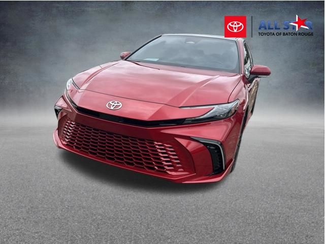 Red 2025 Toyota Camry Sedan Front-Wheel Drive Continuously Variable Transmission