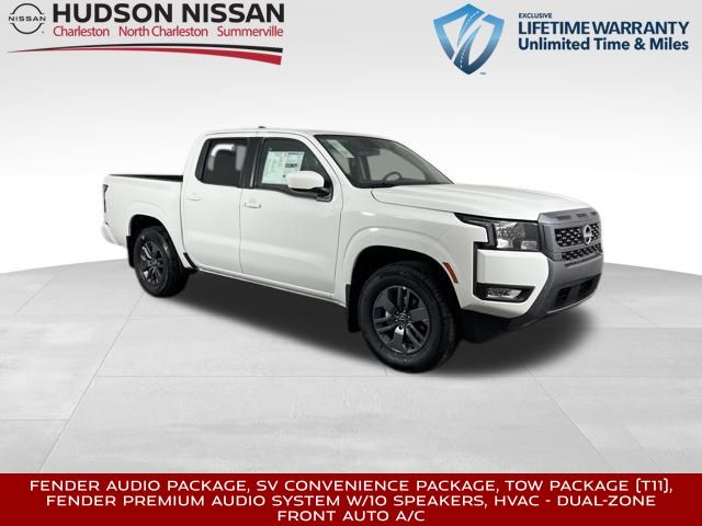 2025 Glacier White Nissan Frontier SV RWD Truck