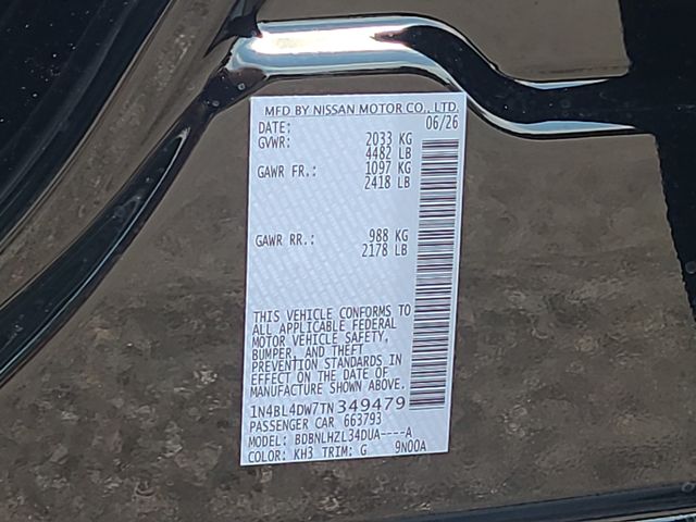 New 2026 Nissan Altima Sedan
