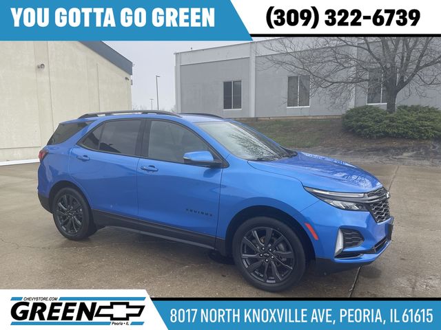 Riptide Blue Metallic 2024 Chevrolet Equinox RS with 1RS AWD SUV / Crossover Four-Wheel Drive 6-Speed Automatic Overdrive