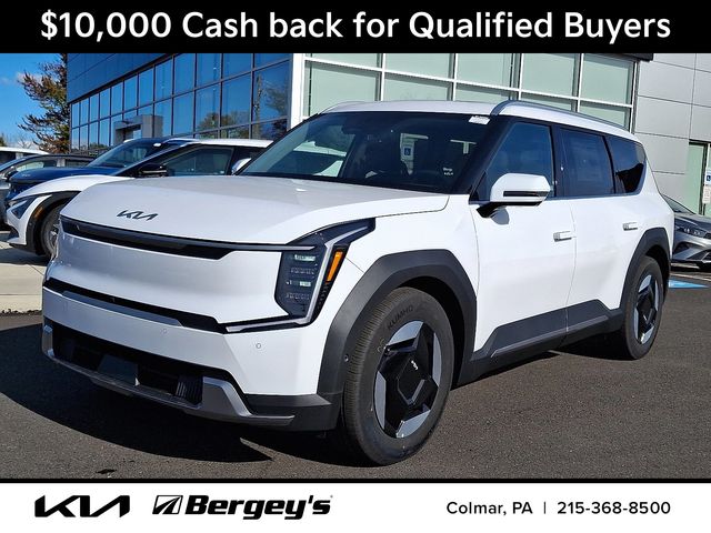 Glacial White Pearl 2026 Kia EV9 Wind AWD SUV / Crossover All-Wheel Drive 1-Speed Automatic
