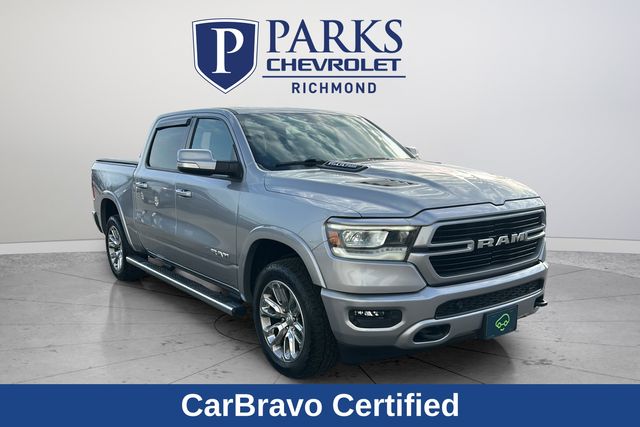 Billet Silver Metallic Clearcoat 2022 RAM 1500 Laramie Crew Cab 4WD Pickup Truck Four-Wheel Drive 8-Speed Automatic