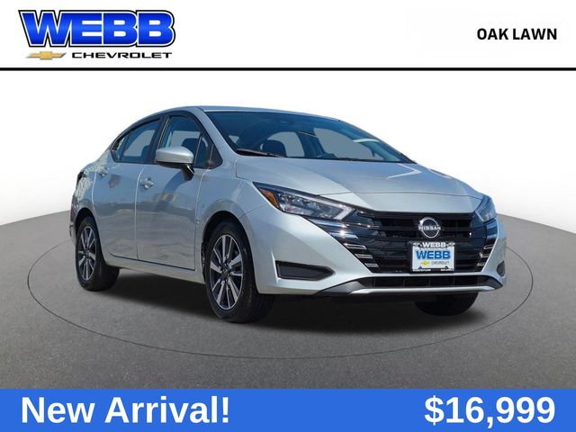 Brilliant Silver Metallic 2025 Nissan Versa Sedan Front-Wheel Drive Continuously Variable Transmission