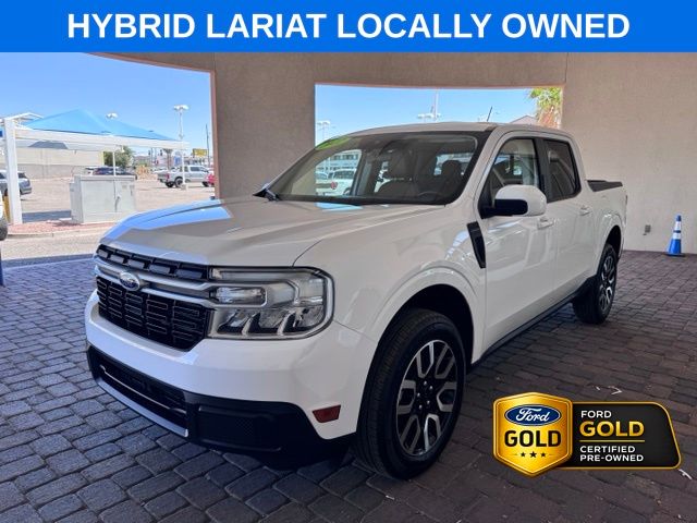 Oxford White 2022 Ford Maverick Pickup Truck Front-Wheel Drive Continuously Variable Transmission