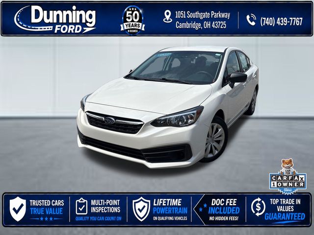 Crystal White Pearl 2023 Subaru Impreza Sedan All-Wheel Drive Continuously Variable Transmission