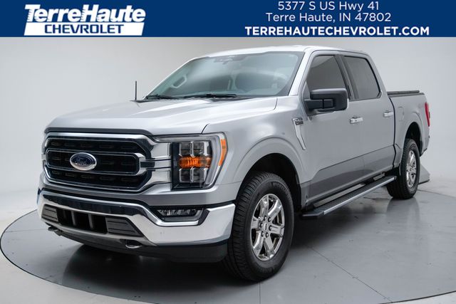 Silver 2021 Ford F-150 Pickup Truck Four-Wheel Drive Automatic