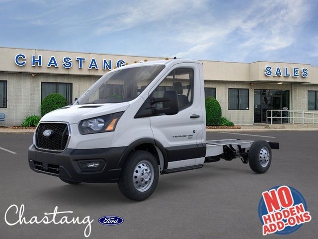 Oxford White 2026 Ford Transit Chassis Van All-Wheel Drive