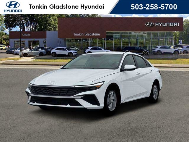 Serenity White Pearl 2026 Hyundai Elantra SE FWD Sedan Front-Wheel Drive Continuously Variable Transmission