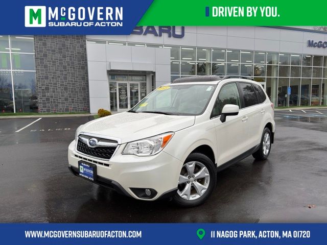 Satin White Pearl 2015 Subaru Forester 2.5i Limited SUV / Crossover All-Wheel Drive Continuously Variable Transmission