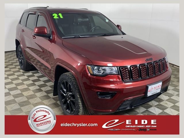 Velvet Red Pearlcoat 2021 Jeep Grand Cherokee SUV / Crossover Four-Wheel Drive 8-Speed Automatic