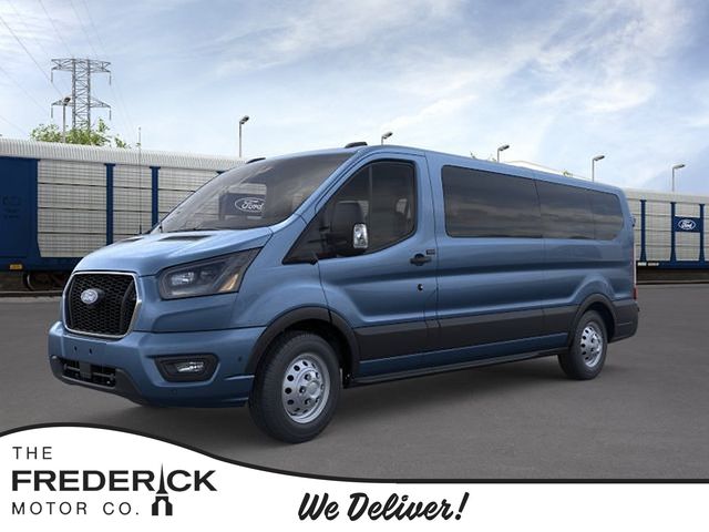 Blue Metallic 2026 Ford Transit Passenger Van All-Wheel Drive