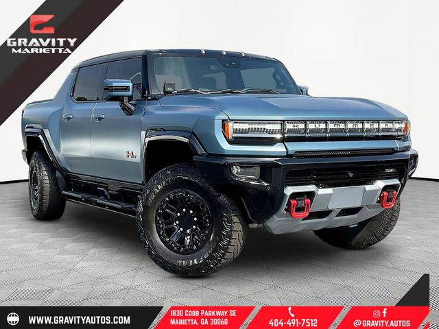 Neptune Blue Matte 2024 GMC Hummer EV Pickup Pickup Truck All-Wheel Drive 1-Speed Automatic