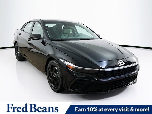 Abyss Black 2026 Hyundai Elantra SEL Sport FWD Sedan Front-Wheel Drive Continuously Variable Transmission