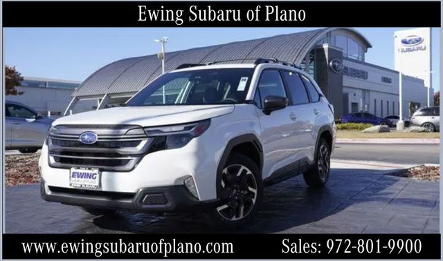 Crystal White Pearl 2026 Subaru Forester Limited Crossover AWD SUV / Crossover All-Wheel Drive Continuously Variable Transmission
