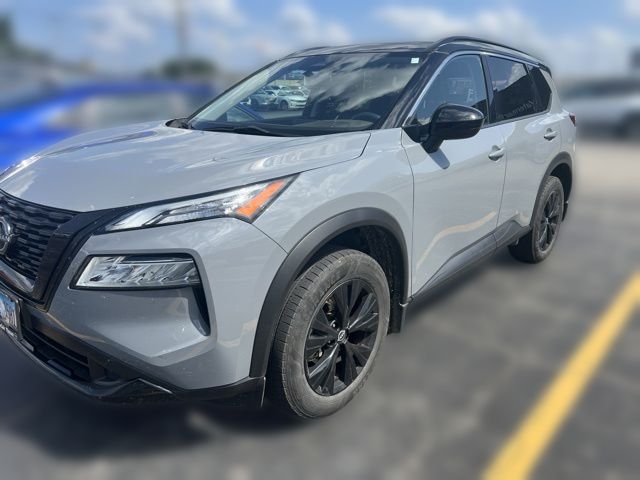 Boulder Gray Pearl/Super Black 2023 Nissan Rogue SUV / Crossover All-Wheel Drive Continuously Variable Transmission