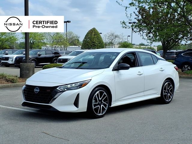 Aspen White Tricoat 2025 Nissan Sentra SR FWD Sedan Front-Wheel Drive Continuously Variable Transmission