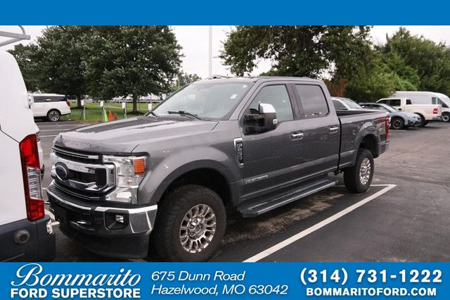 Gray Metallic 2021 Ford F-250 Super Duty Pickup Truck Four-Wheel Drive Automatic