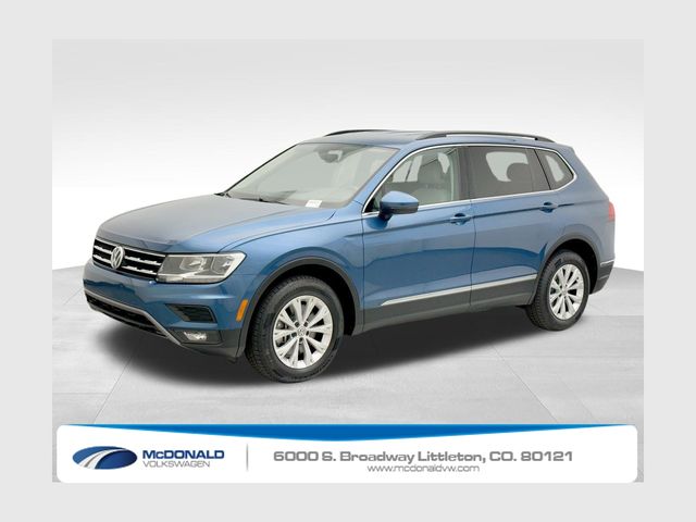 Silk Blue Metallic 2018 Volkswagen Tiguan SUV / Crossover All-Wheel Drive 8-Speed Automatic