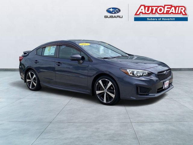 Carbide Gray Metallic 2017 Subaru Impreza Sedan All-Wheel Drive Continuously Variable Transmission