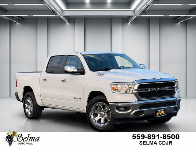 Bright White Clearcoat 2020 RAM 1500 Big Horn Crew Cab 4WD Pickup Truck Four-Wheel Drive 8-Speed Automatic