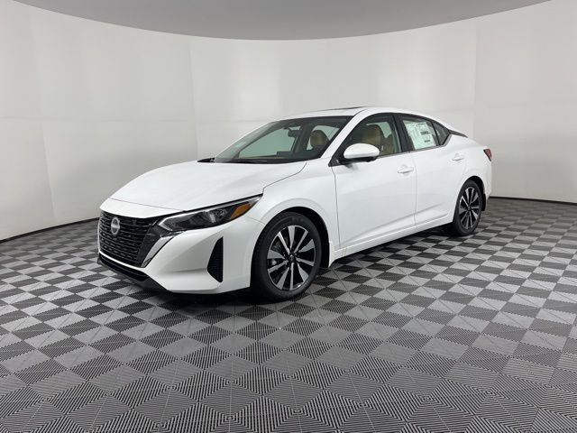 2025 Aspen White Tricoat Nissan Sentra SV FWD Sedan
