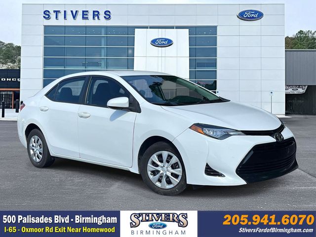 White (Blizzard Pearl) 2017 Toyota Corolla Sedan Front-Wheel Drive Continuously Variable Transmission
