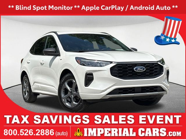 Star White Metallic Tri-Coat 2024 Ford Escape Hybrid SUV / Crossover Front-Wheel Drive Continuously Variable Transmission