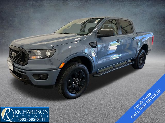 Blue (Azure Gray Metallic) 2023 Ford Ranger XLT SuperCrew 4WD Pickup Truck Four-Wheel Drive Automatic