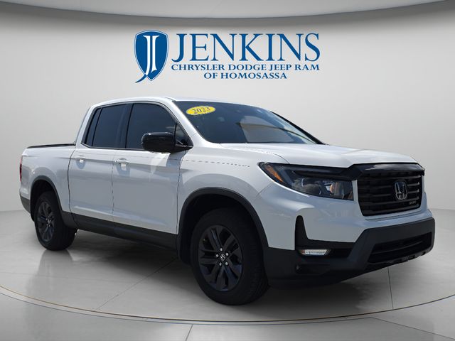 White 2023 Honda Ridgeline Pickup Truck All-Wheel Drive 9-Speed Automatic