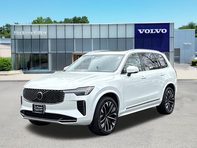 Crystal White Metallic 2025 Volvo XC90 B6 Plus Bright Theme 7-Passenger AWD SUV / Crossover All-Wheel Drive Automatic