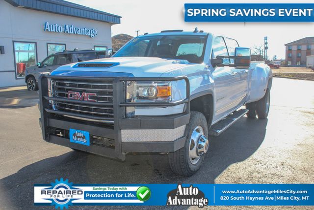 Summit White 2018 GMC Sierra 3500HD SLT Crew Cab 4WD Pickup Truck Four-Wheel Drive 6-Speed Automatic