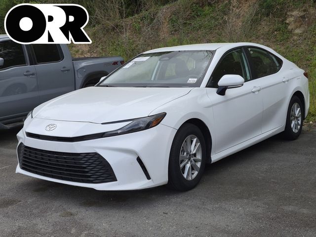 White 2025 Toyota Camry LE FWD Sedan Front-Wheel Drive Continuously Variable Transmission