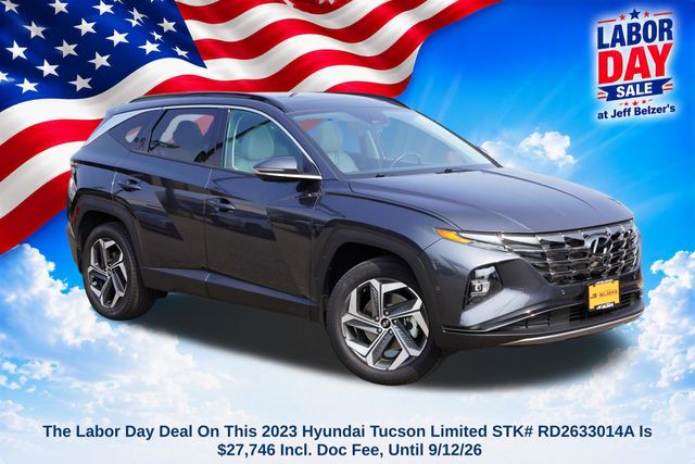Portofino Gray 2023 Hyundai Tucson SUV / Crossover All-Wheel Drive 8-Speed Automatic