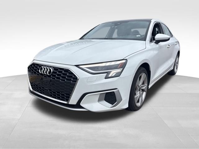 White 2024 Audi A3 40 TFSI Premium FWD Sedan Front-Wheel Drive 7-Speed Automatic