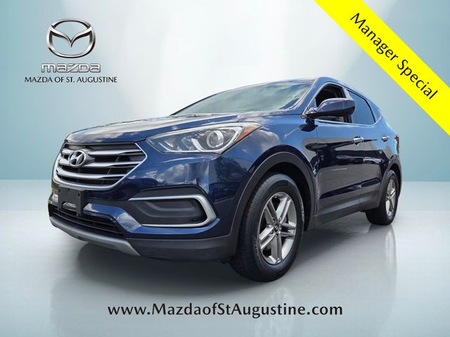Blue 2018 Hyundai Santa Fe Sport 2.4L FWD SUV / Crossover Front-Wheel Drive 6-Speed Automatic