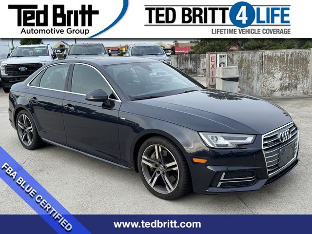 Moonlight Blue 2018 Audi A4 Sedan All-Wheel Drive 7-Speed Automatic