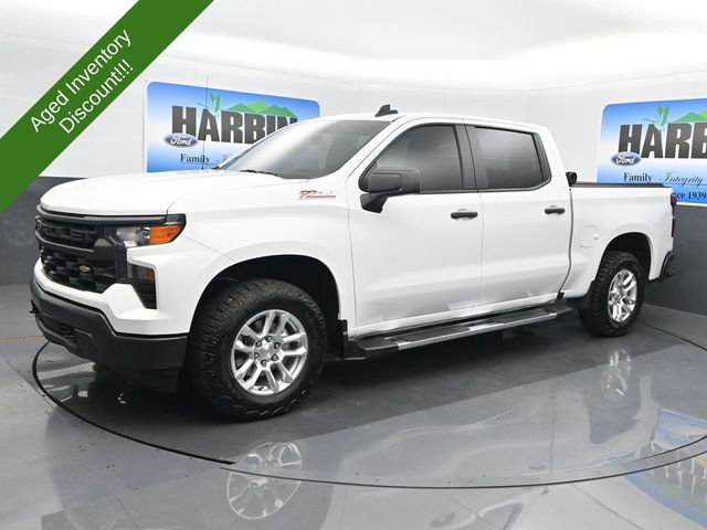 Summit White 2025 Chevrolet Silverado 1500 Pickup Truck Four-Wheel Drive Automatic