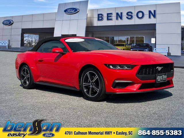 Race Red 2024 Ford Mustang EcoBoost Premium Convertible RWD Convertible Rear-Wheel Drive Automatic
