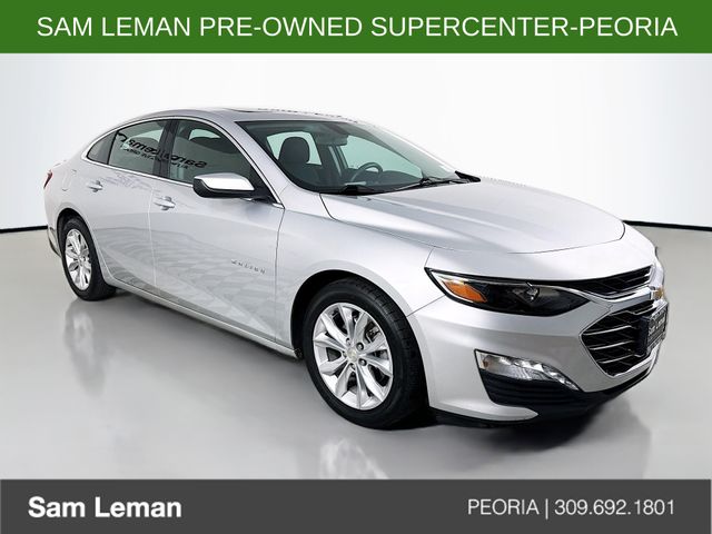 Silver Ice Metallic 2019 Chevrolet Malibu Sedan Front-Wheel Drive Continuously Variable Transmission