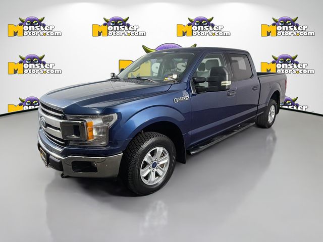 Blue 2018 Ford F-150 XLT SuperCrew LB 4WD Pickup Truck Four-Wheel Drive Automatic