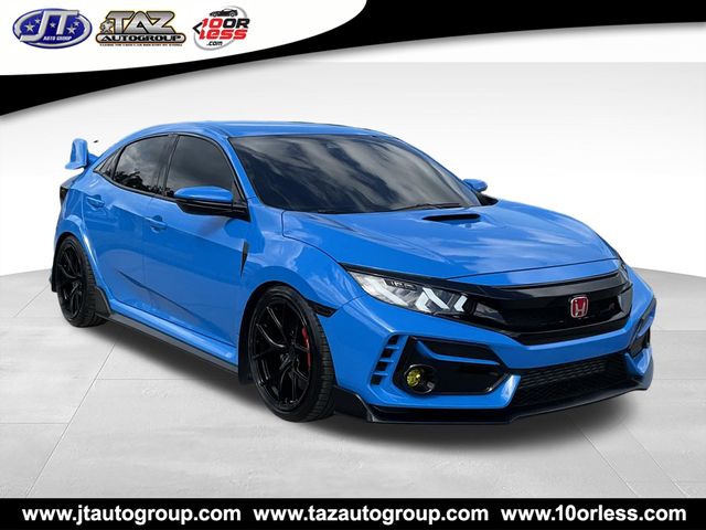 Blue 2021 Honda Civic Type R Hatchback Front-Wheel Drive 6-Speed Manual