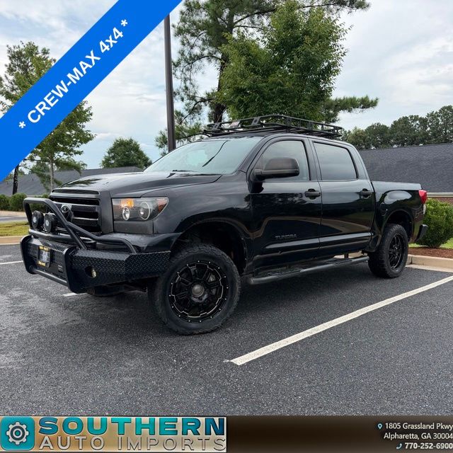 Black 2013 Toyota Tundra Pickup Truck Four-Wheel Drive 6-Speed Automatic Overdrive