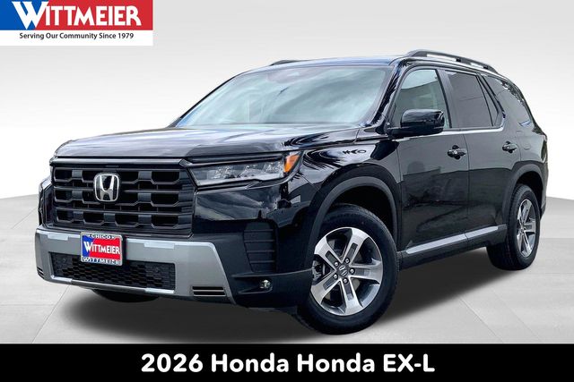 Black 2026 Honda Pilot EX-L AWD SUV / Crossover All-Wheel Drive Automatic