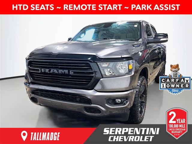 Gray (Granite Crystal Metallic Clearcoat) 2021 RAM 1500 Pickup Truck Four-Wheel Drive 8-Speed Automatic