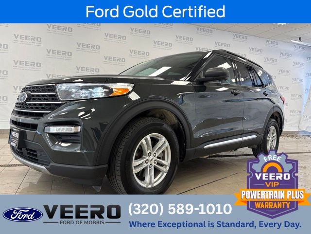Green Metallic 2024 Ford Explorer SUV / Crossover All-Wheel Drive Automatic