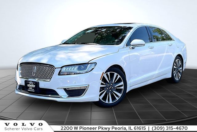 White Platinum Clearcoat Metallic 2018 Lincoln MKZ Sedan Front-Wheel Drive 6-Speed Automatic