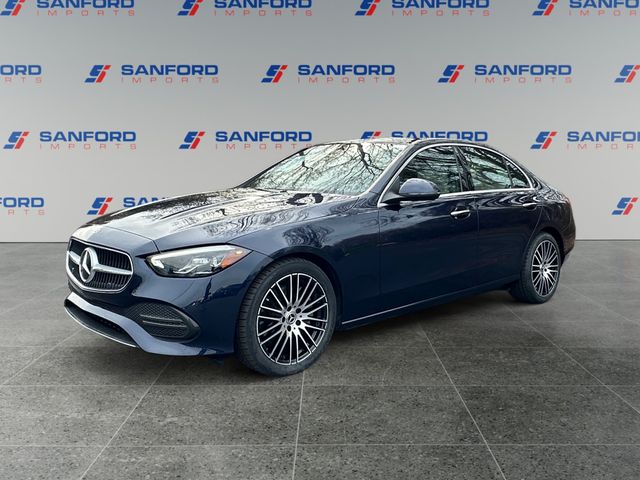 Lunar Blue Metallic 2023 Mercedes-Benz C-Class C 300 4MATIC Sedan All-Wheel Drive 9-Speed Automatic