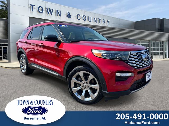 Rapid Red Metallic Tinted Clearcoat 2020 Ford Explorer SUV / Crossover All-Wheel Drive Automatic