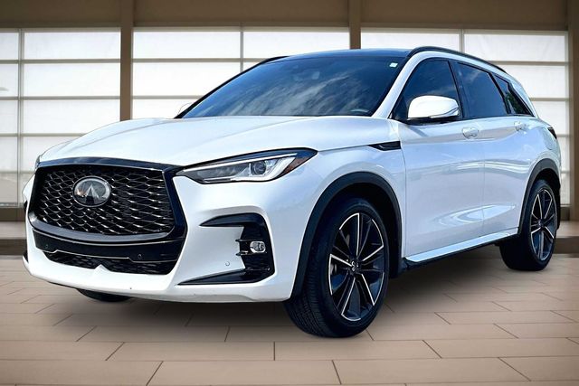 Radiant White 2025 INFINITI QX50 SUV / Crossover All-Wheel Drive Continuously Variable Transmission